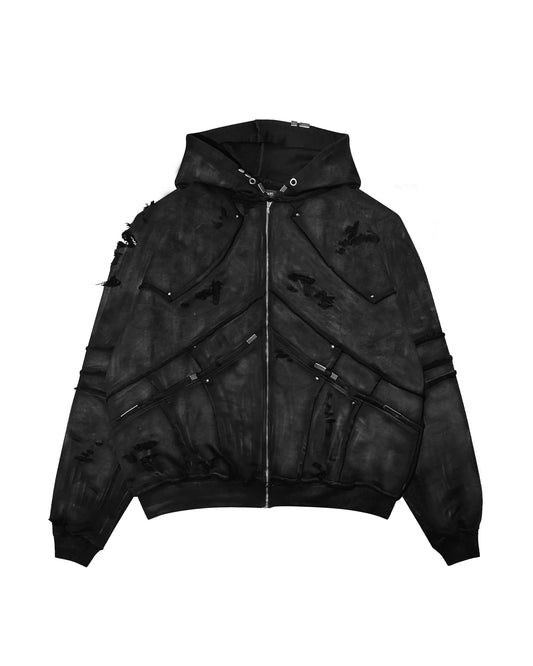 1 of 1 Waxed Armor Zip-Hoodie