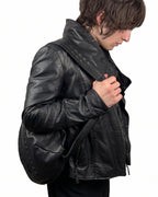 Spine Leather Backpack